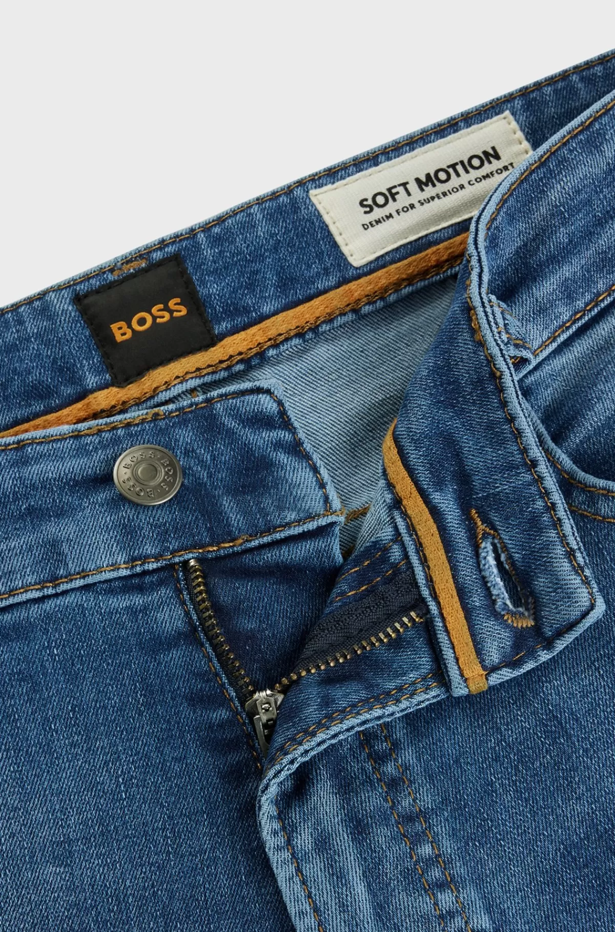 HUGO BOSS Jeans Med Tapered Fit I Blød Og Smidig Denim Blå Cheap