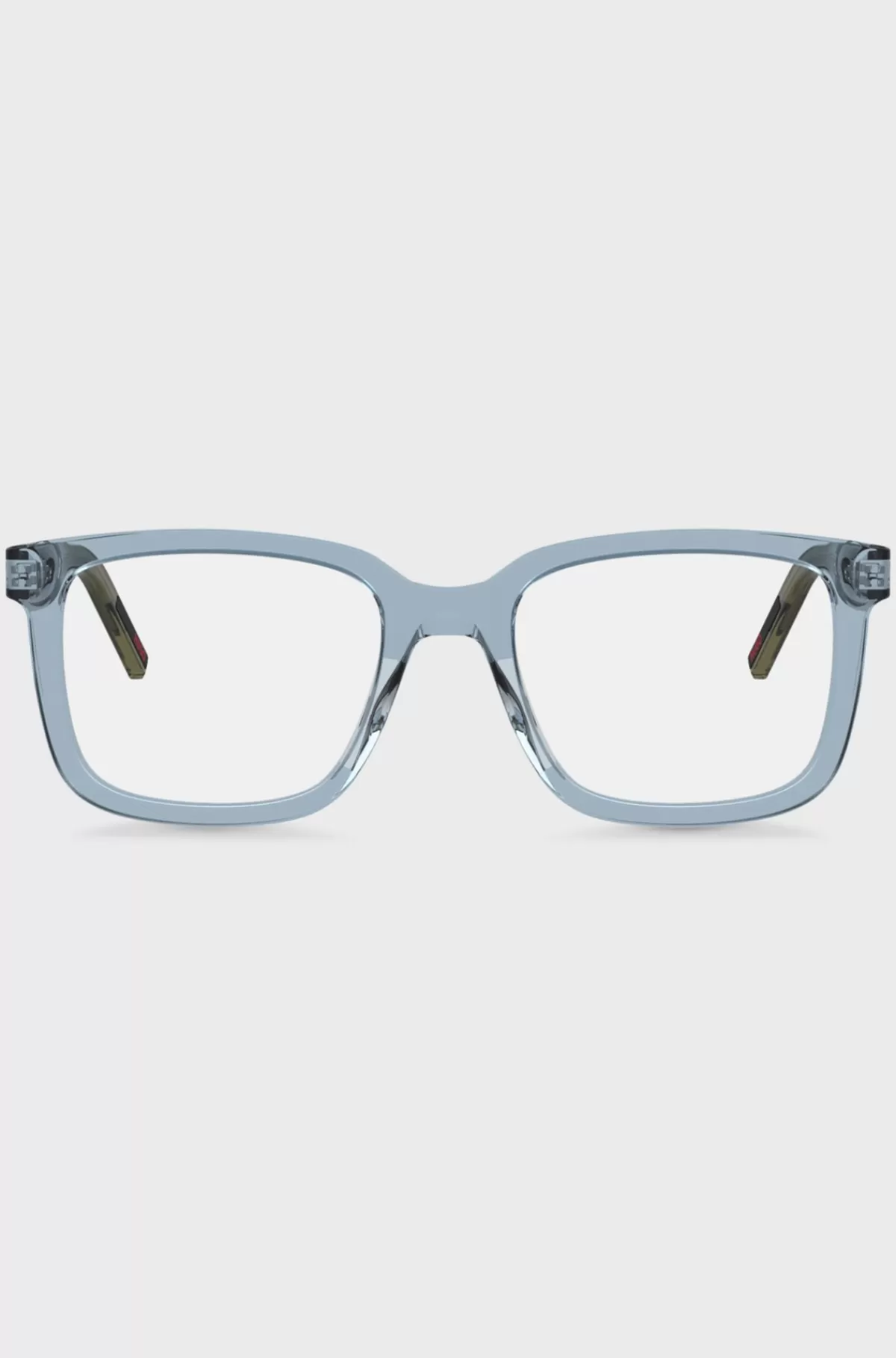 HUGO BOSS Brillestel Til Briller Med Styrke I Gennemsigtig Blå Og Grøn Acetat Lyseblå Discount