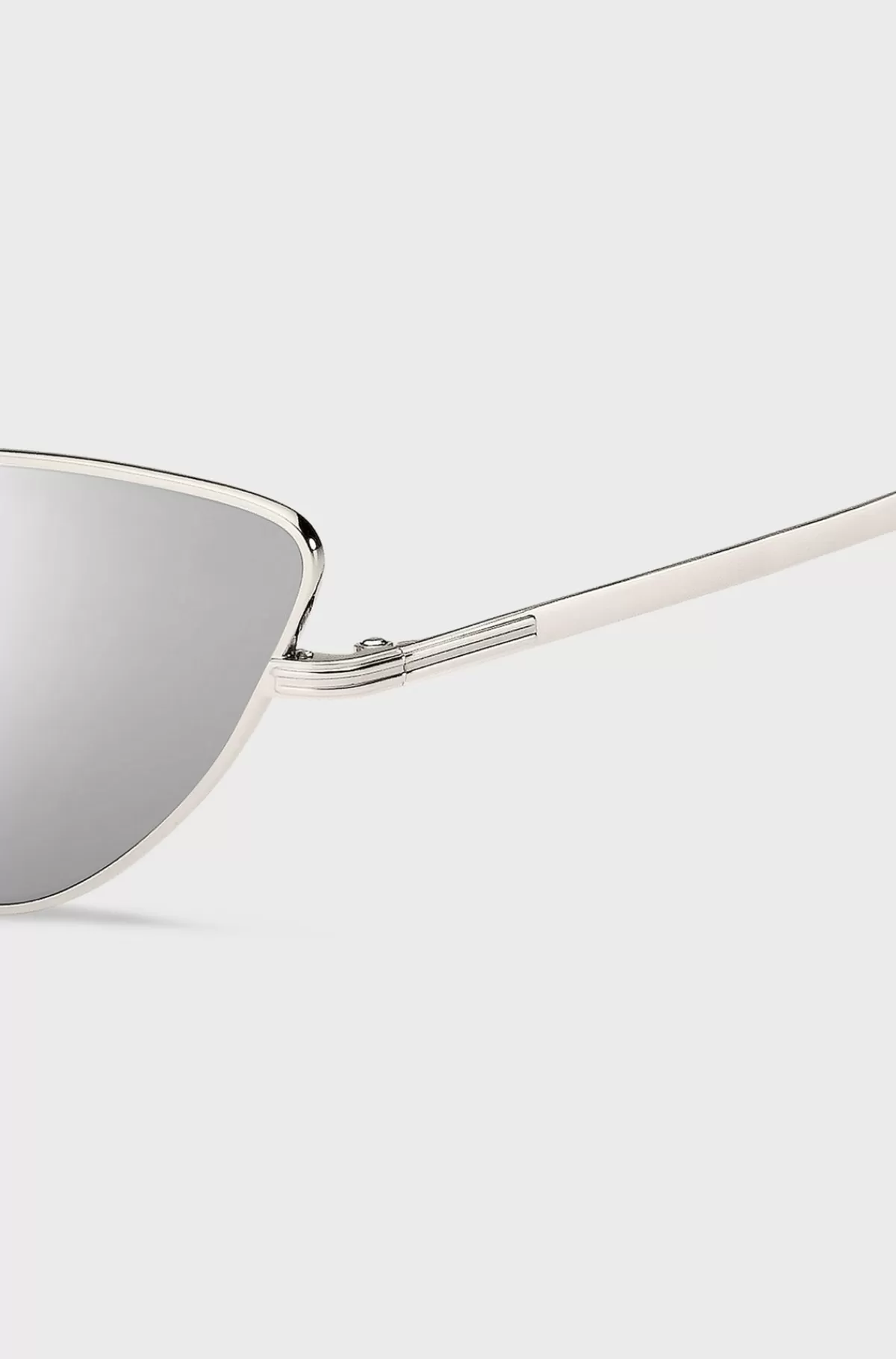 HUGO BOSS Cat-eye-solbriller I Stål Med Signaturdetaljer Sølv Best Sale