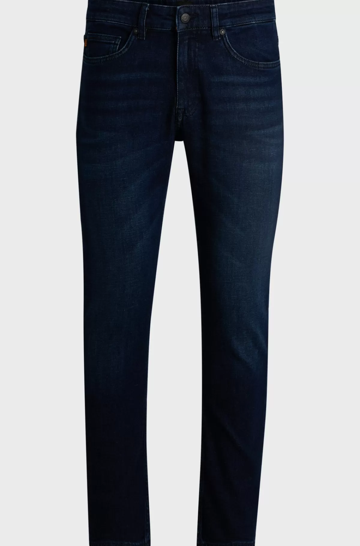 HUGO BOSS Delaware Jeans Med Slim Fit I Behagelig Blå Denim Med Stræk Mørkeblå Store