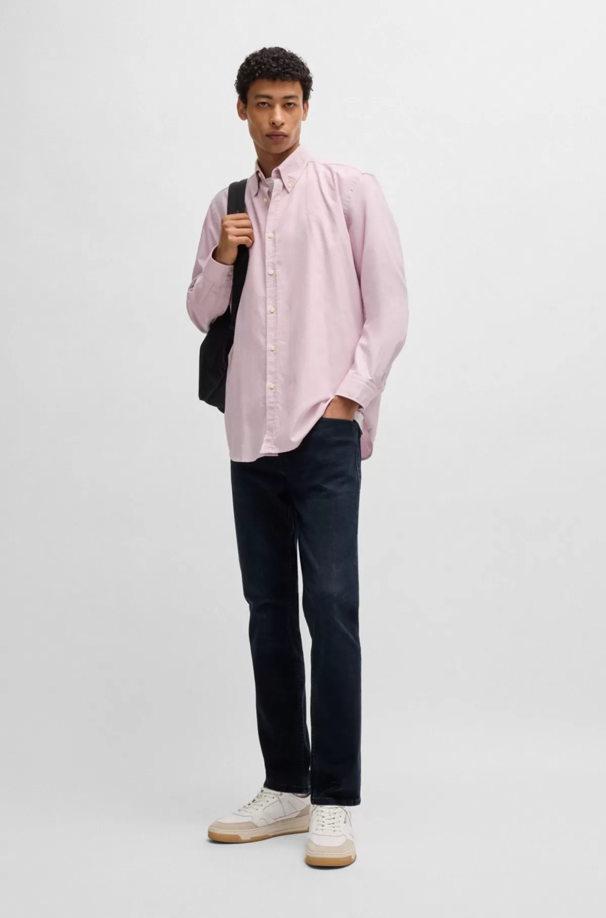 HUGO BOSS Delaware Jeans Med Slim Fit I Ekstra Blød Og Lækker Blåsort Denim Mørkeblå Outlet