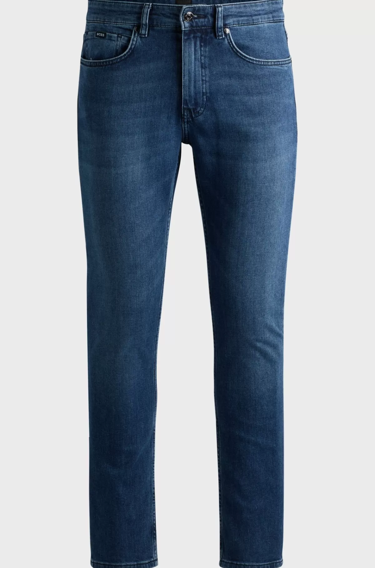HUGO BOSS Delaware Slim Fit Jeans I Behagelig Denim Med Stræk I Pure-blue Blå Store
