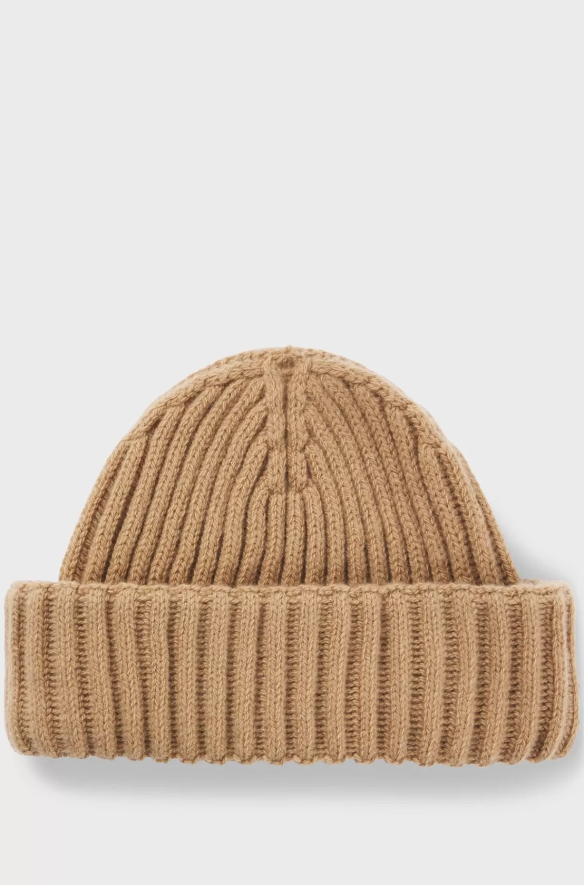 HUGO BOSS Fiskerhue I Ny Uld Og Kashmir Beige Store