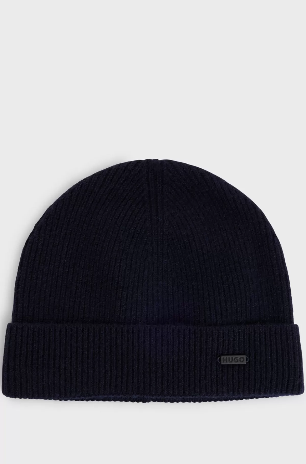 HUGO BOSS Hue Af Kashmir Med Logoplade Mørkeblå Flash Sale