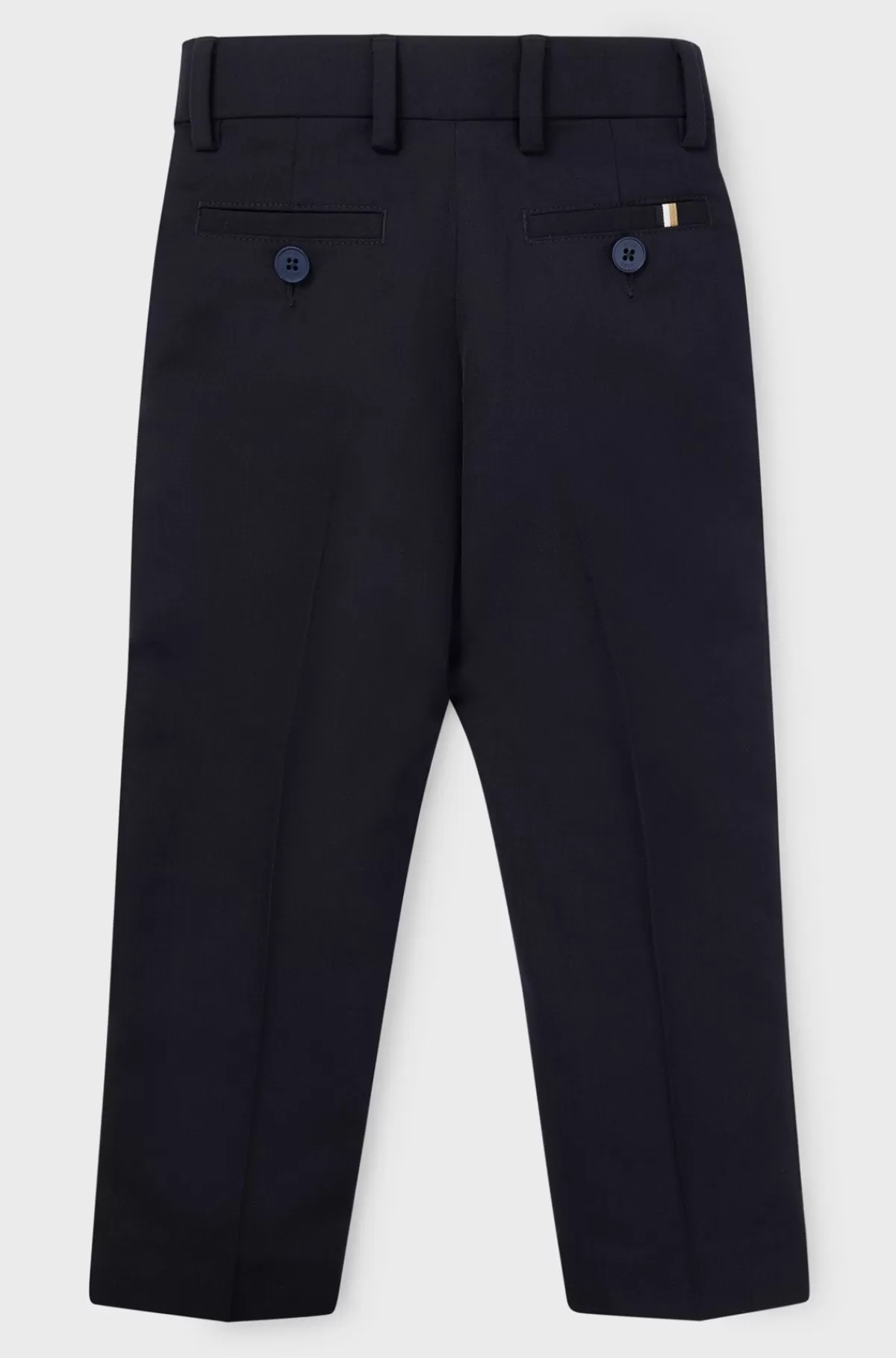 HUGO BOSS Jakkesætbukser Med Regular Fit I Uld Med Stræk Til Børn Mørkeblå Cheap