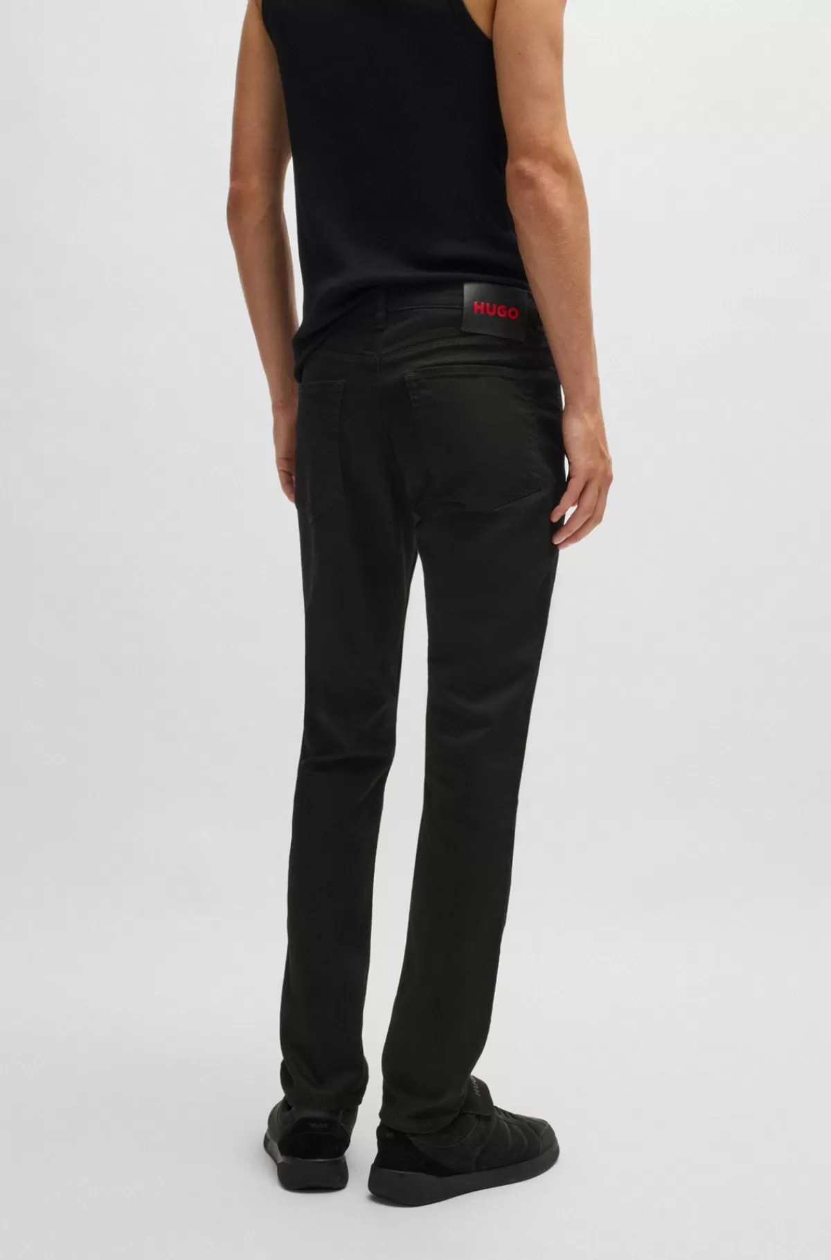HUGO BOSS Jeans Med Extra Slim Fit I Ekstra Denim Med Stræk Sort Cheap