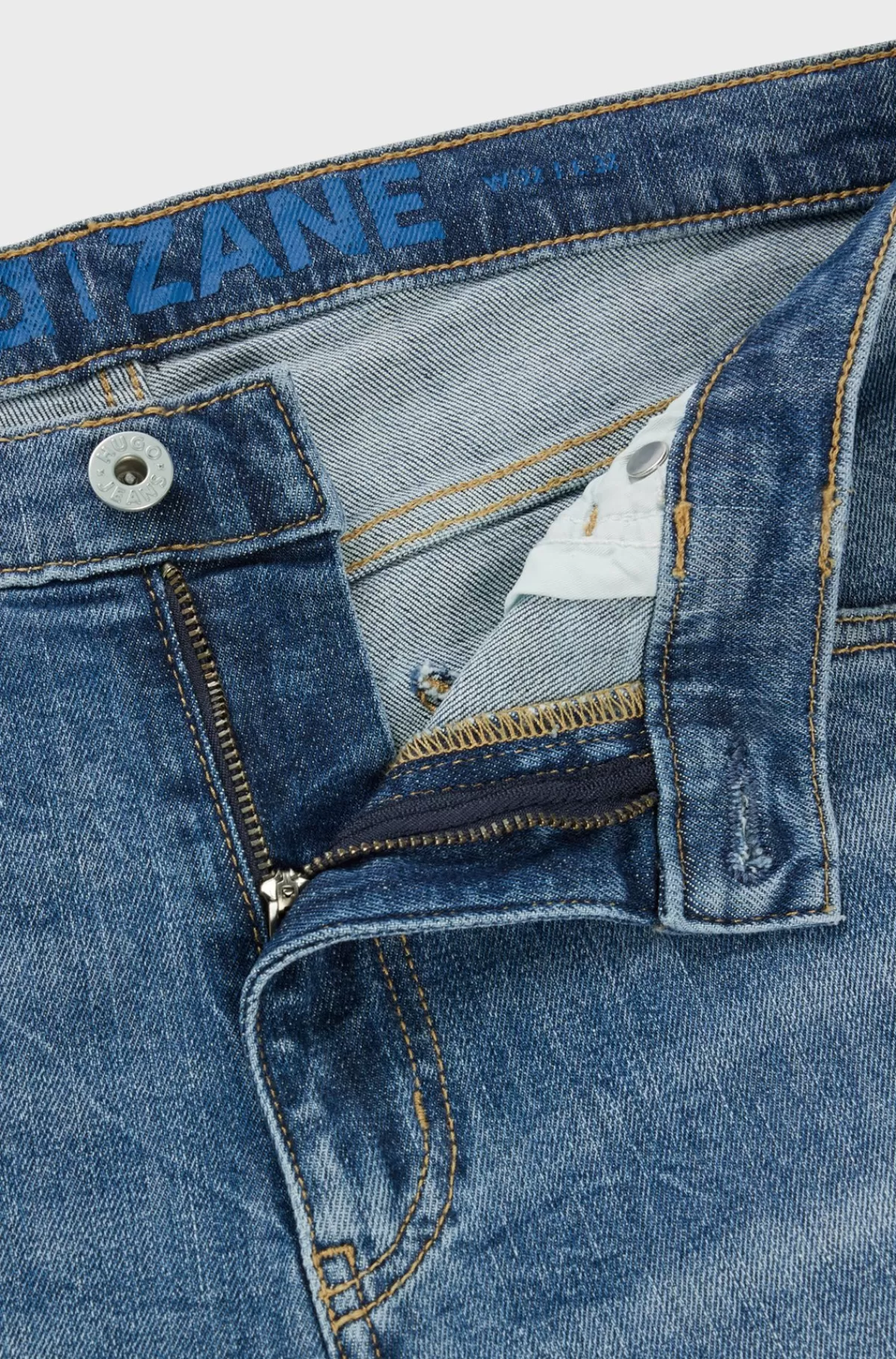 HUGO BOSS Jeans Med Extra Slim Fit I Netvasket Denim Blå Outlet