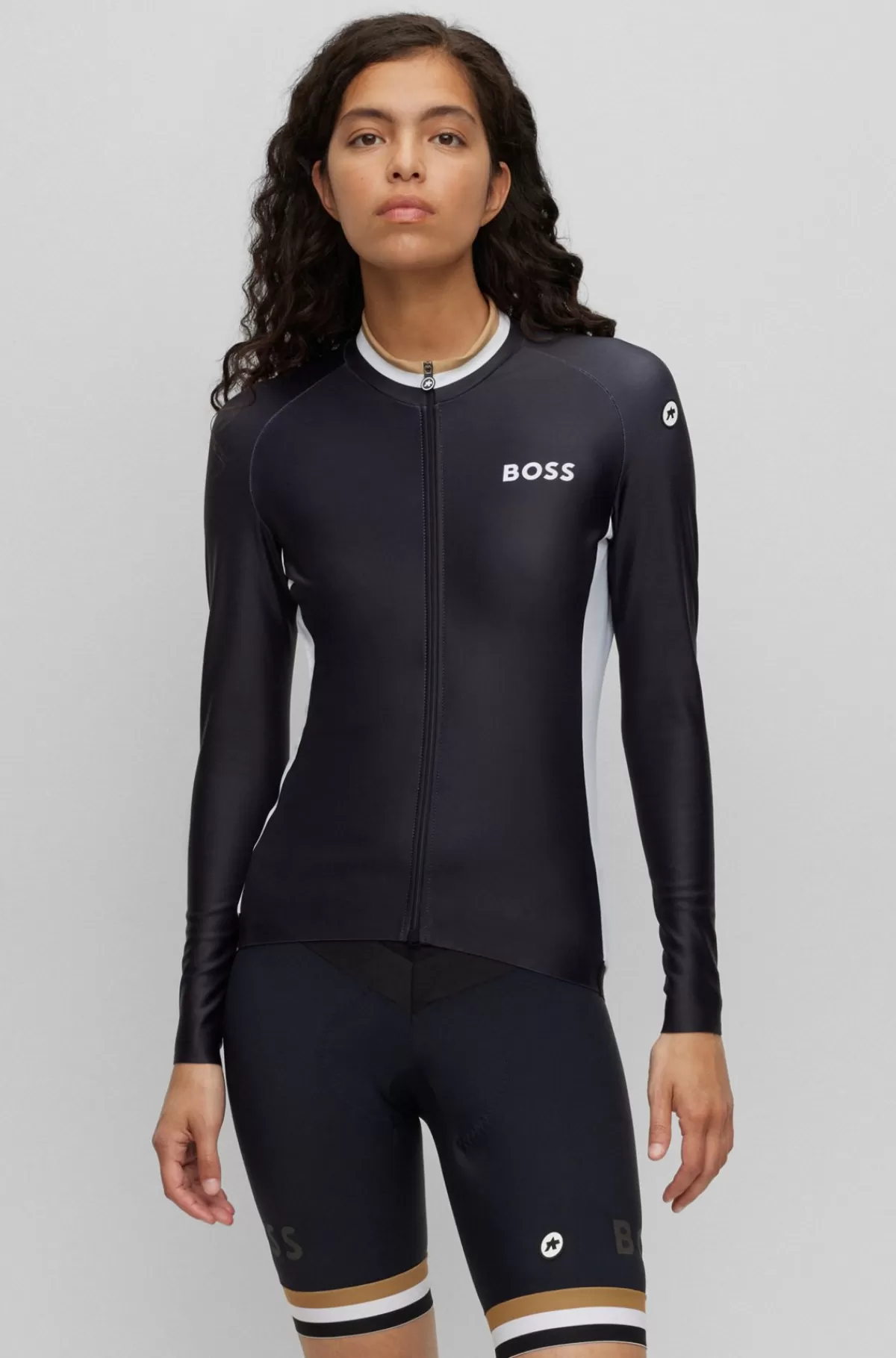 HUGO BOSS Jerseytrøje Med Lynlås Og Tre Lommer På Ryggen FraBOSS X ASSOS Sort Shop
