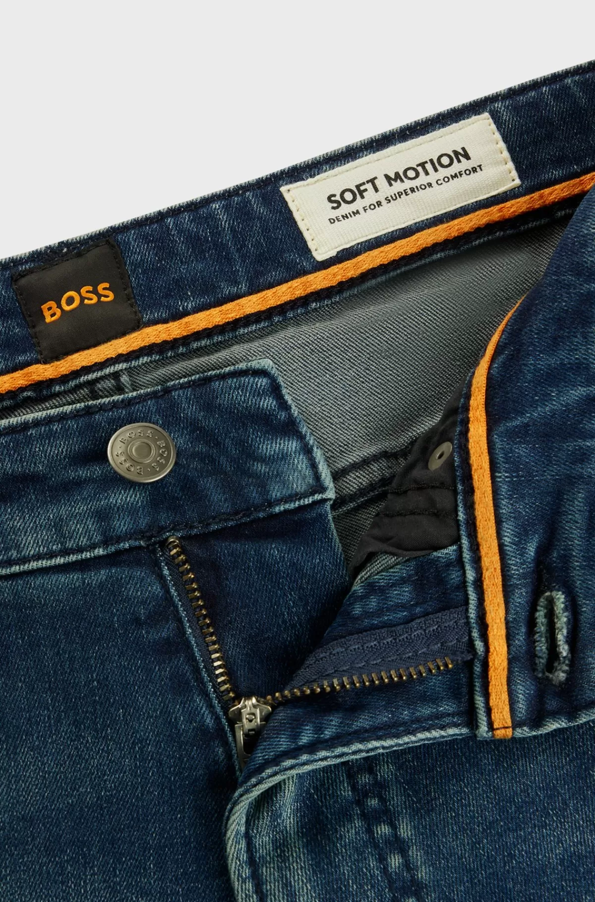 HUGO BOSS Maine Regular Fit Jeans I Ekstra Blød Og Smidig Blåsort Denim Mørkeblå Flash Sale