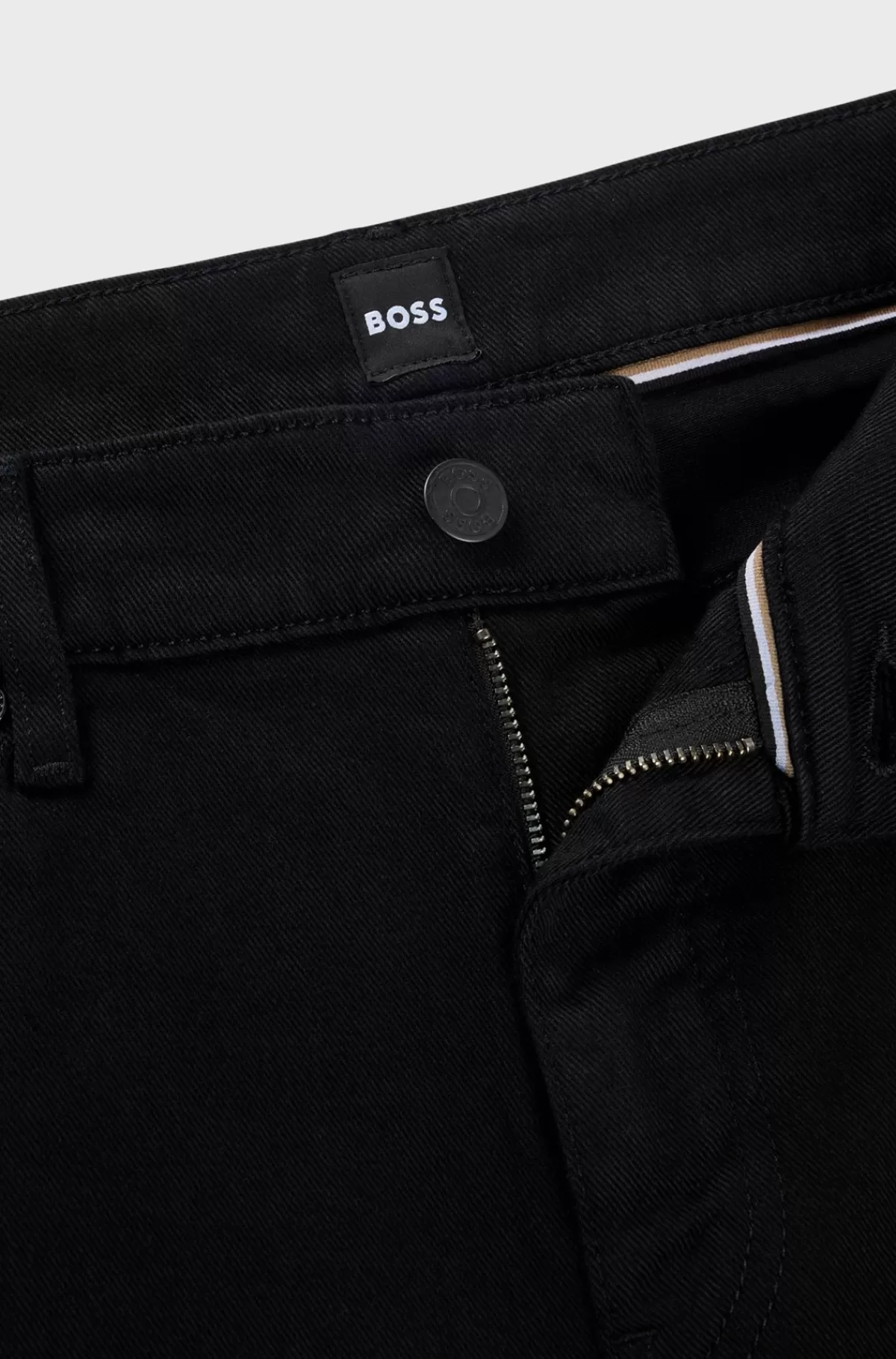 HUGO BOSS Maine Regular Fit Jeans I Ekstra Blød Denim Fra Italien Sort Clearance