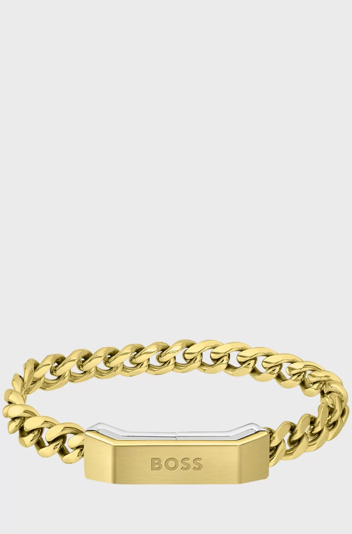 HUGO BOSS Manchetarmbånd Med Magnetisk Mærkelukning: Small Guld Fashion