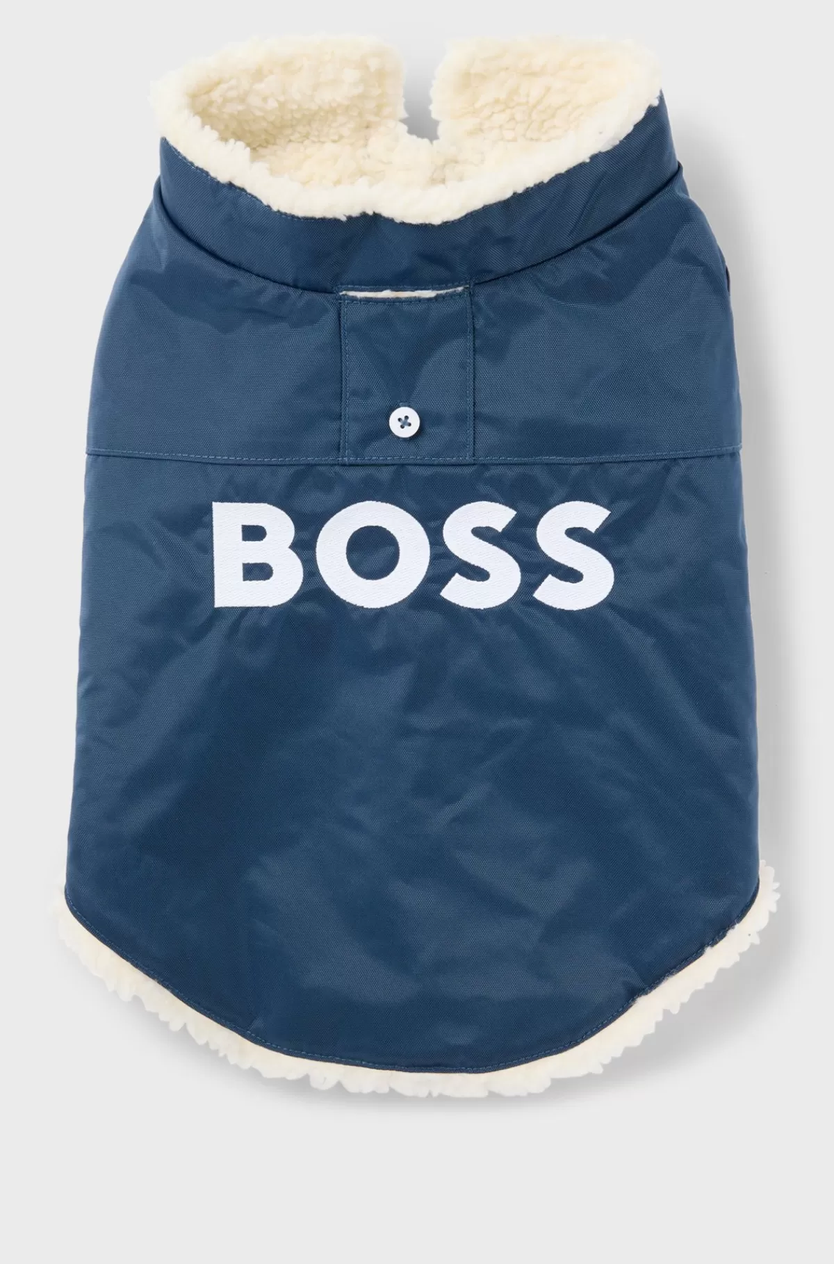 HUGO BOSS Parkajakke Til Hunde Med Kontrastlogo Mørkeblå Clearance