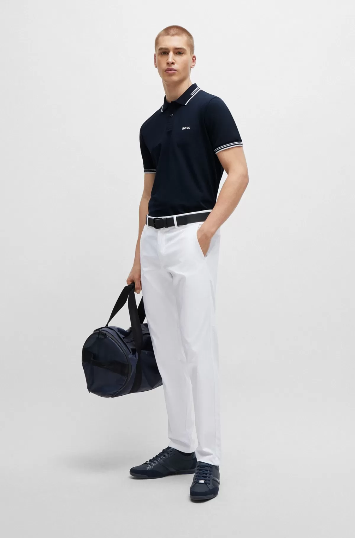 poloshirt_med_slim_fit_i_bomuld_med_strk_og_branding_4.webp HUGO BOSS Poloshirt Med Slim Fit I Bomuld Med Stræk Og Branding Mørkeblå Best