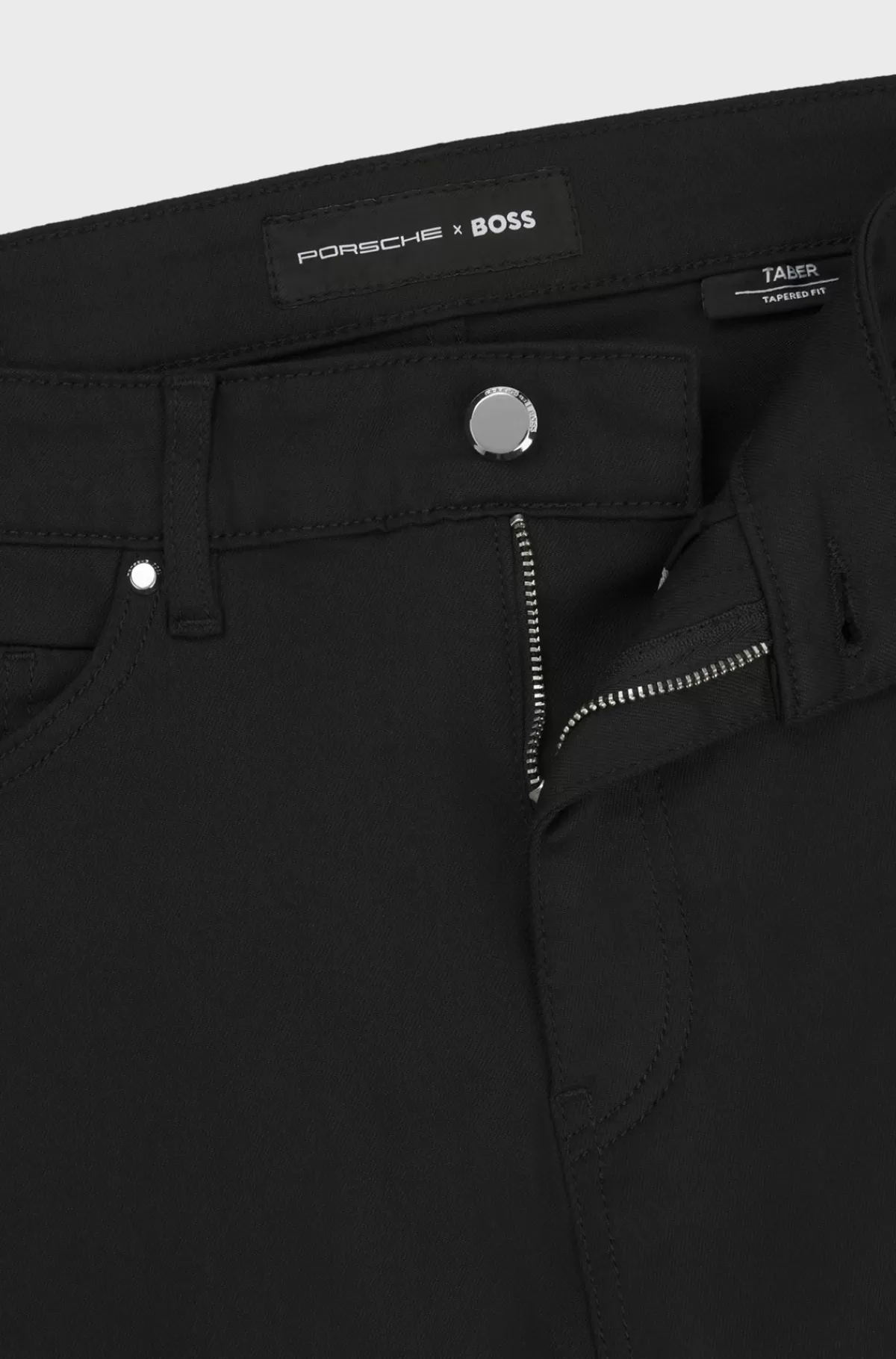HUGO BOSS Porsche X BOSS-jeans I Performance-denim Med Tapered Fit Sort Discount
