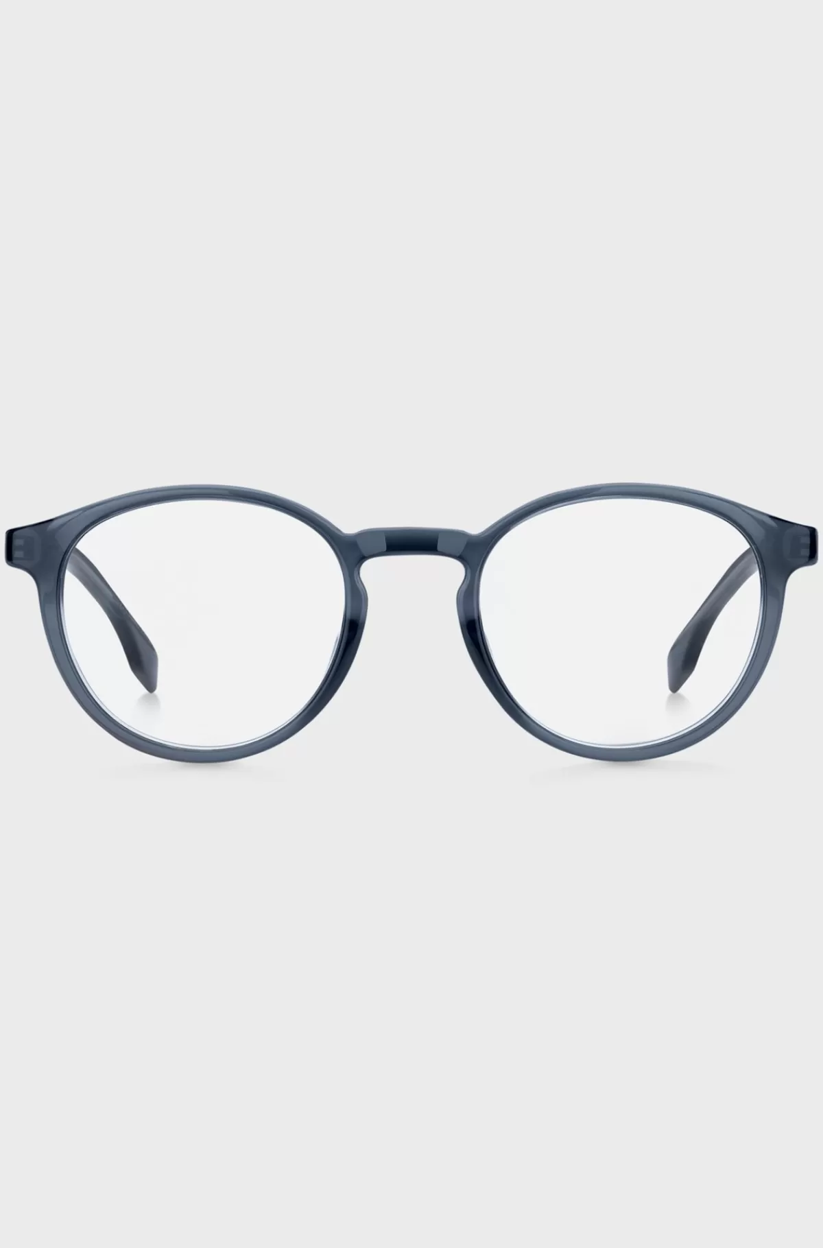HUGO BOSS Rundt Stel Til Briller Med Styrke I t Acetat Med 3D-logo Blå Online