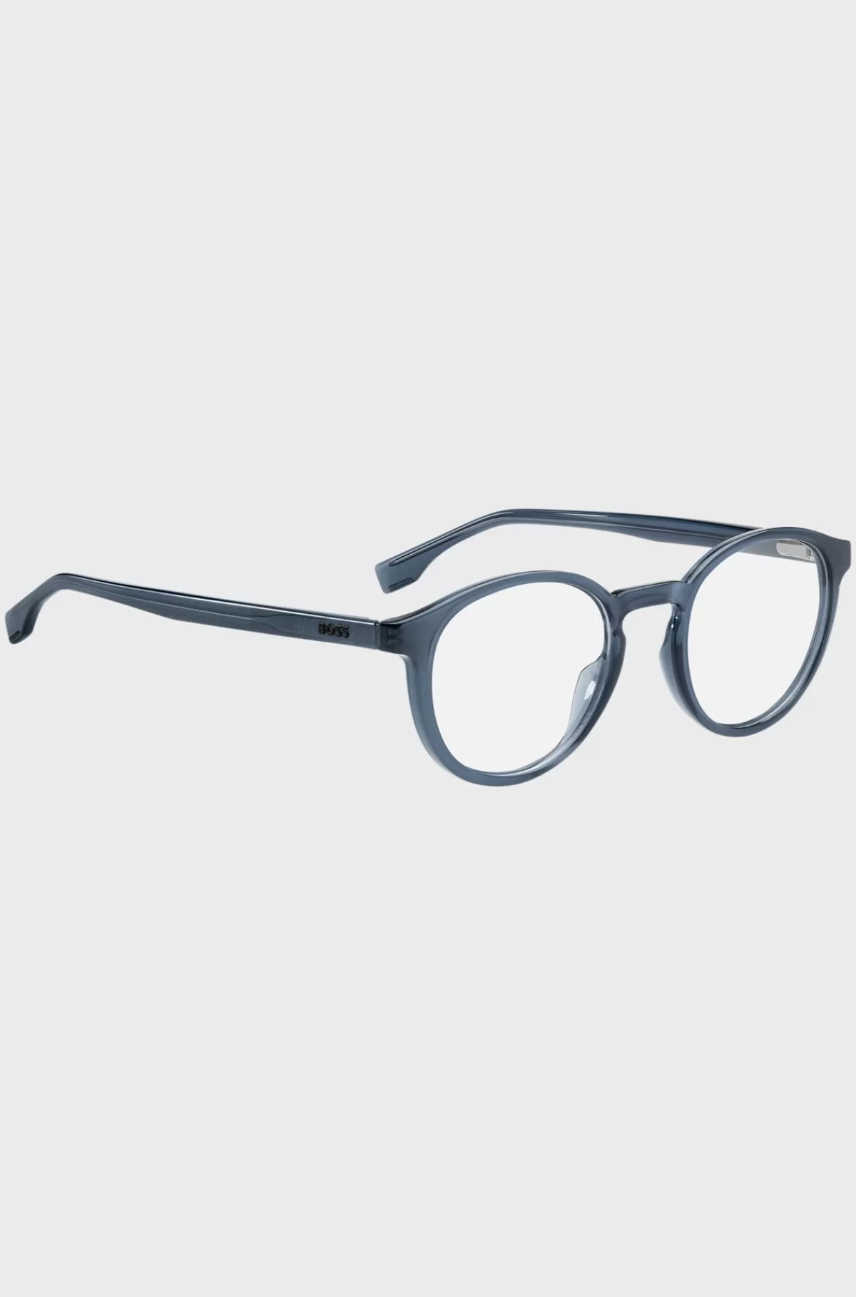 HUGO BOSS Rundt Stel Til Briller Med Styrke I t Acetat Med 3D-logo Blå Online