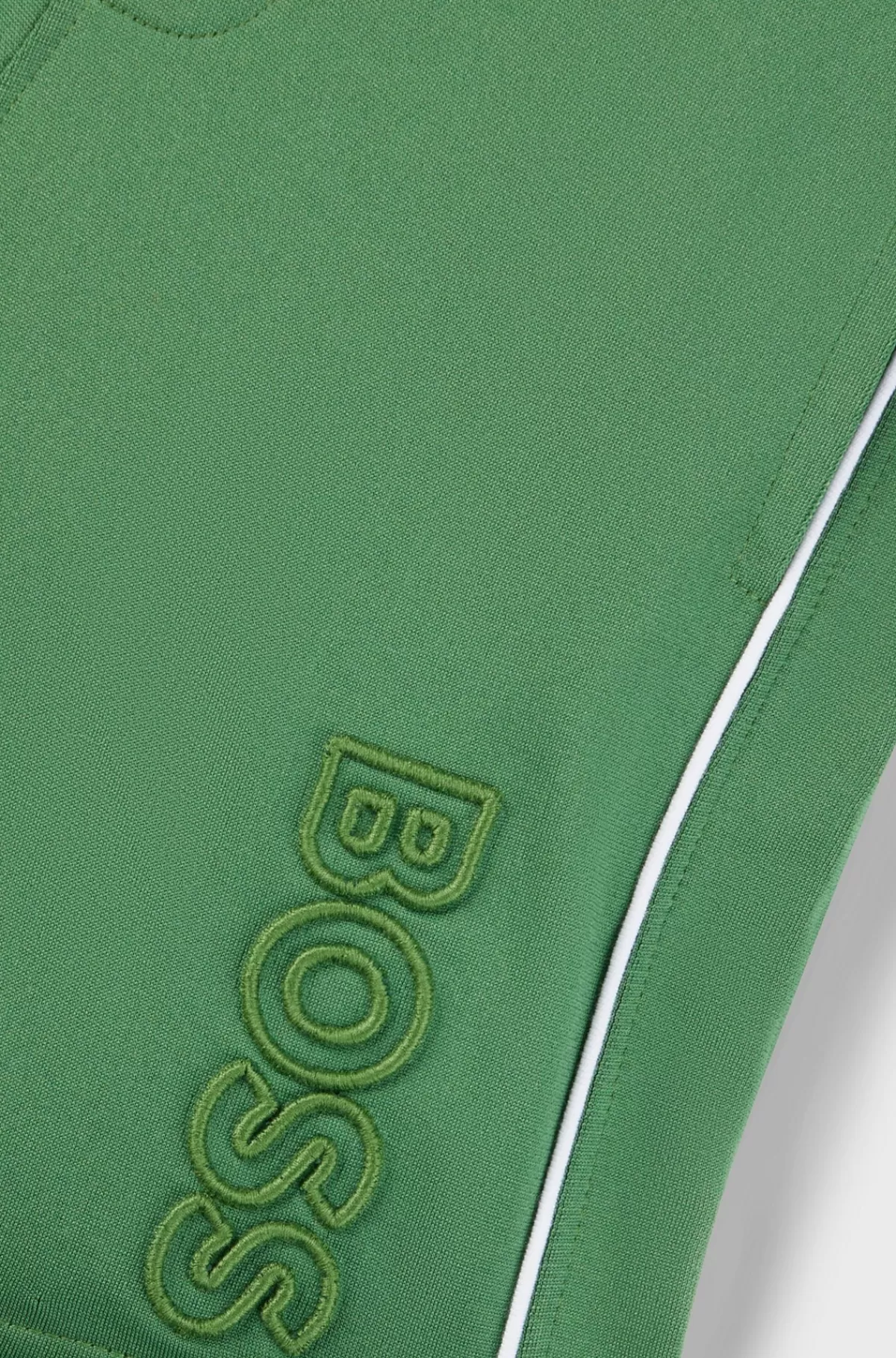 HUGO BOSS Shorts Med Træksnor Og Broderet Logo Til Børn Mørkegrøn Clearance