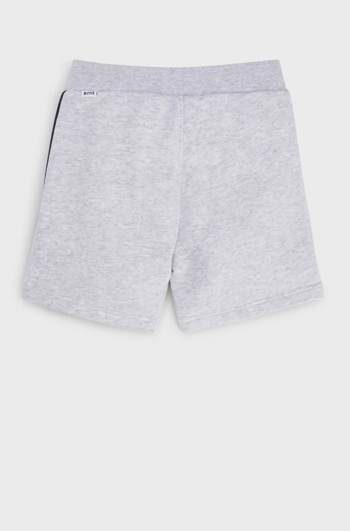 HUGO BOSS Shorts Til Børn I Bomuldsblanding Med Logo Og Striber Lysegrå Sale