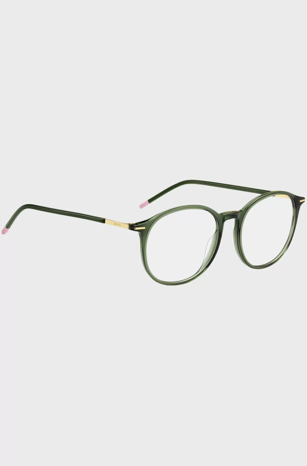 HUGO BOSS Stel Til Briller Med Styrke I Acetat Med Guldfarvede Signaturdetaljer Grøn Hot