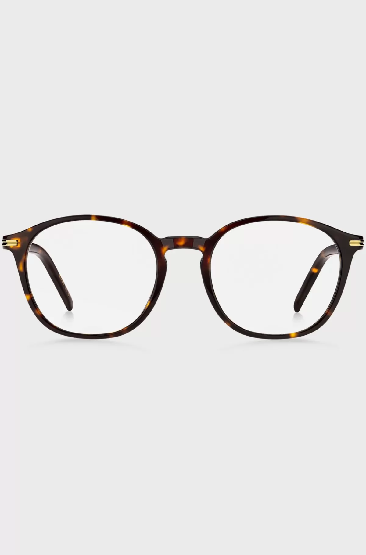 HUGO BOSS Stel Til Briller Med Styrke I Havana-acetat Med Guldfarvet Metal Brun New