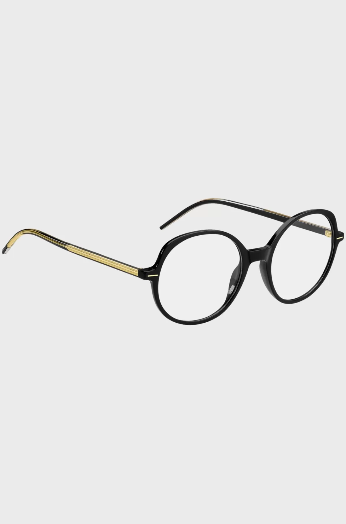 HUGO BOSS Stel Til Briller Med Styrke I Acetat Med Guldfarvede Detaljer Sort Fashion
