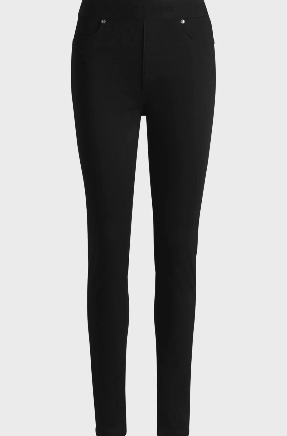 HUGO BOSS Super Skinny Fit Jeggings I Denim Med Ekstra Stræk Sort Best Sale