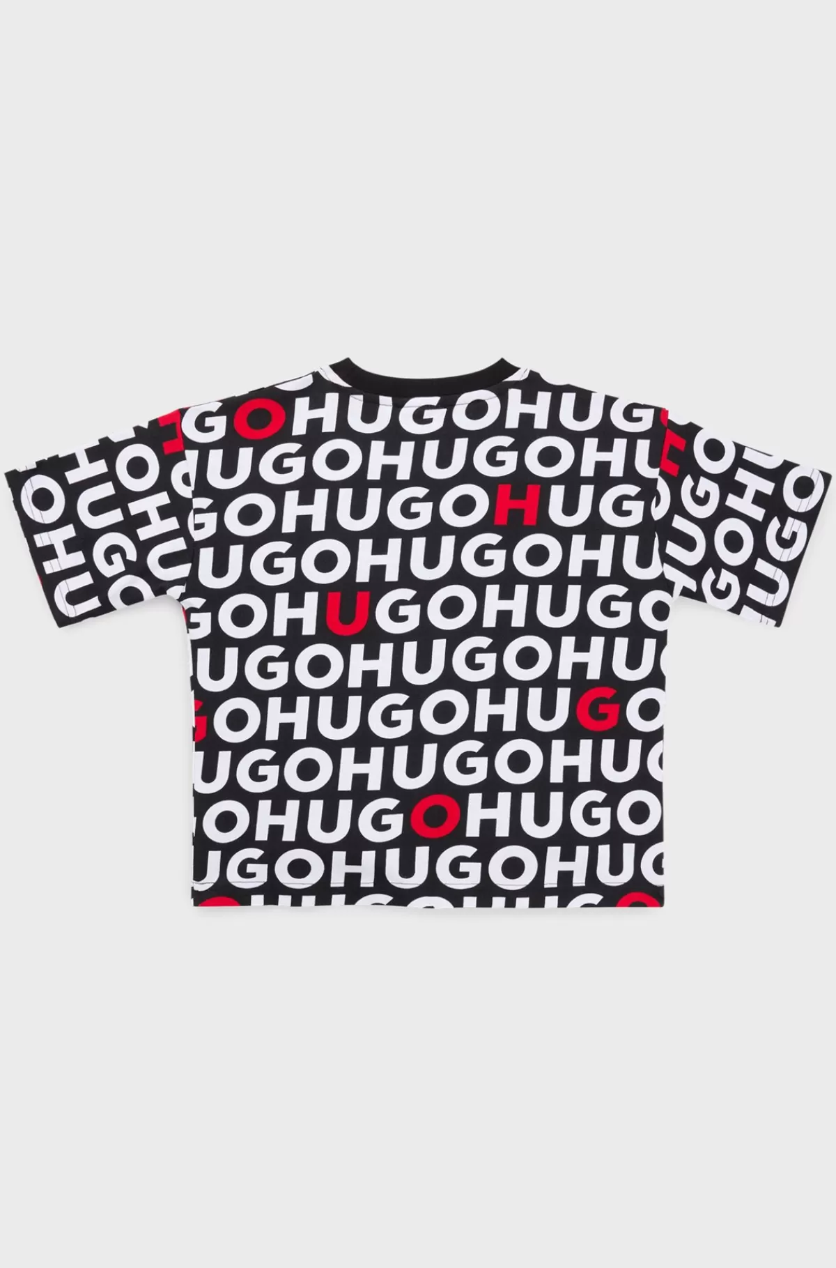 HUGO BOSS T-shirt Til Børn I Bomuld Med Logoprint Over Det Hele Mønstret Hot